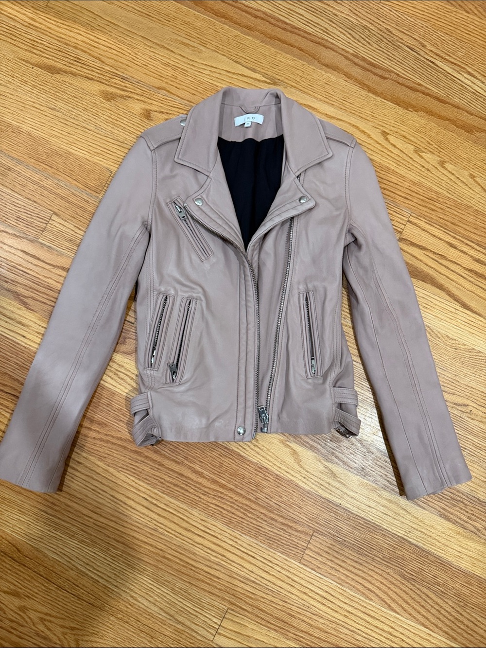 IRO Blush Pink Han Leather Jacket